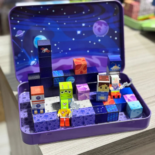 Cubos Magnéticos Pixel – 4 Mundos