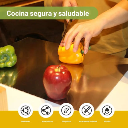 Higienix Kitchen™:La tabla de cocina que NO guarda bacterias y dura por años