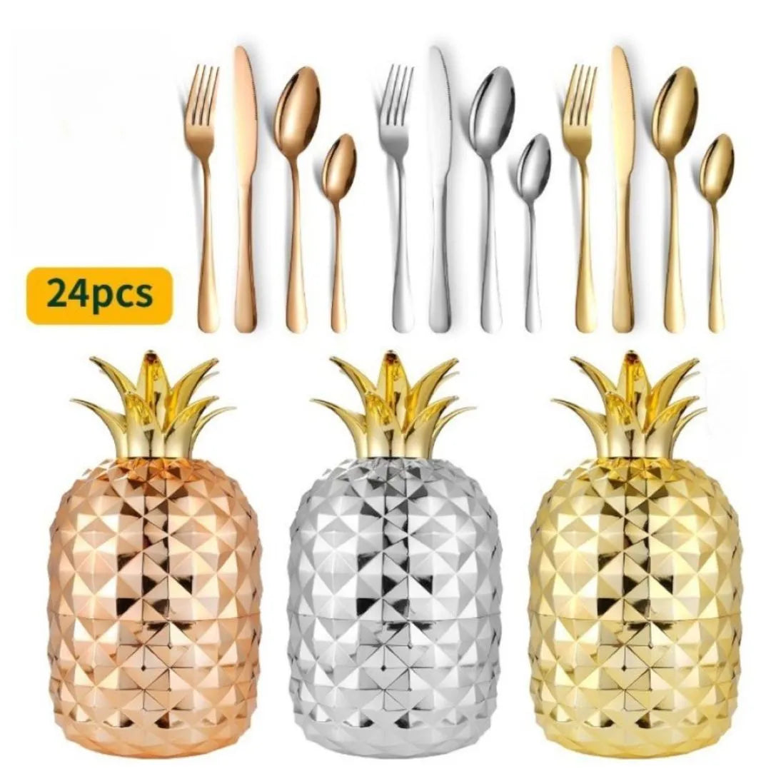 Golden Pine Set™ transforma tu mesa al instante