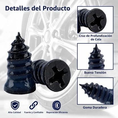 PinchaFix™ | Tornillo Reparador de Llantas Kit x20