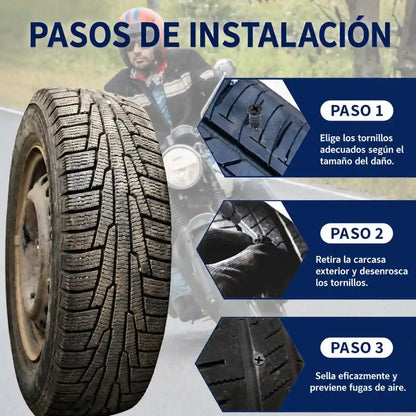 PinchaFix™ | Tornillo Reparador de Llantas Kit x20