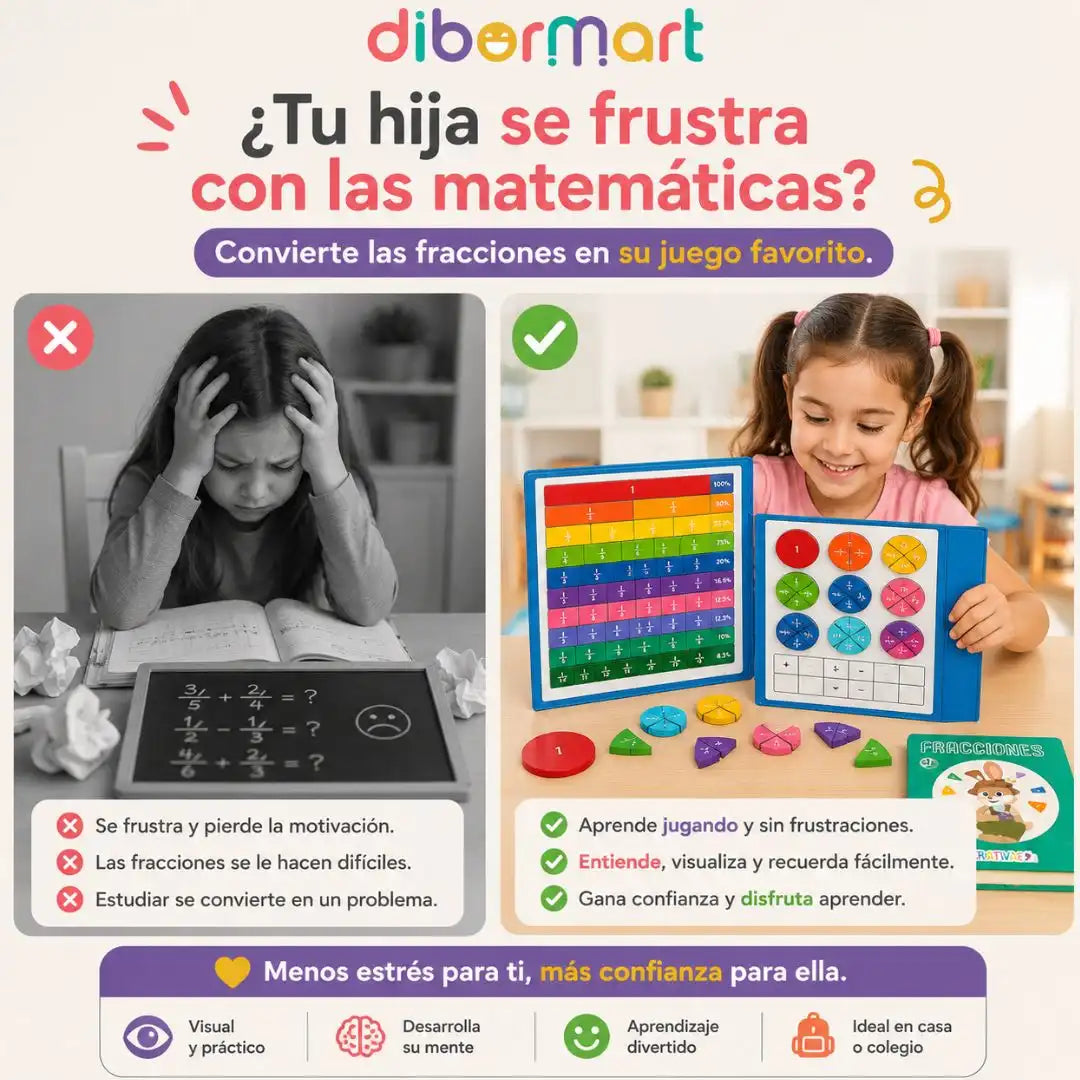 🧩 ¡Aprender fracciones es divertido! Aprende jugando al estilo Montessori.