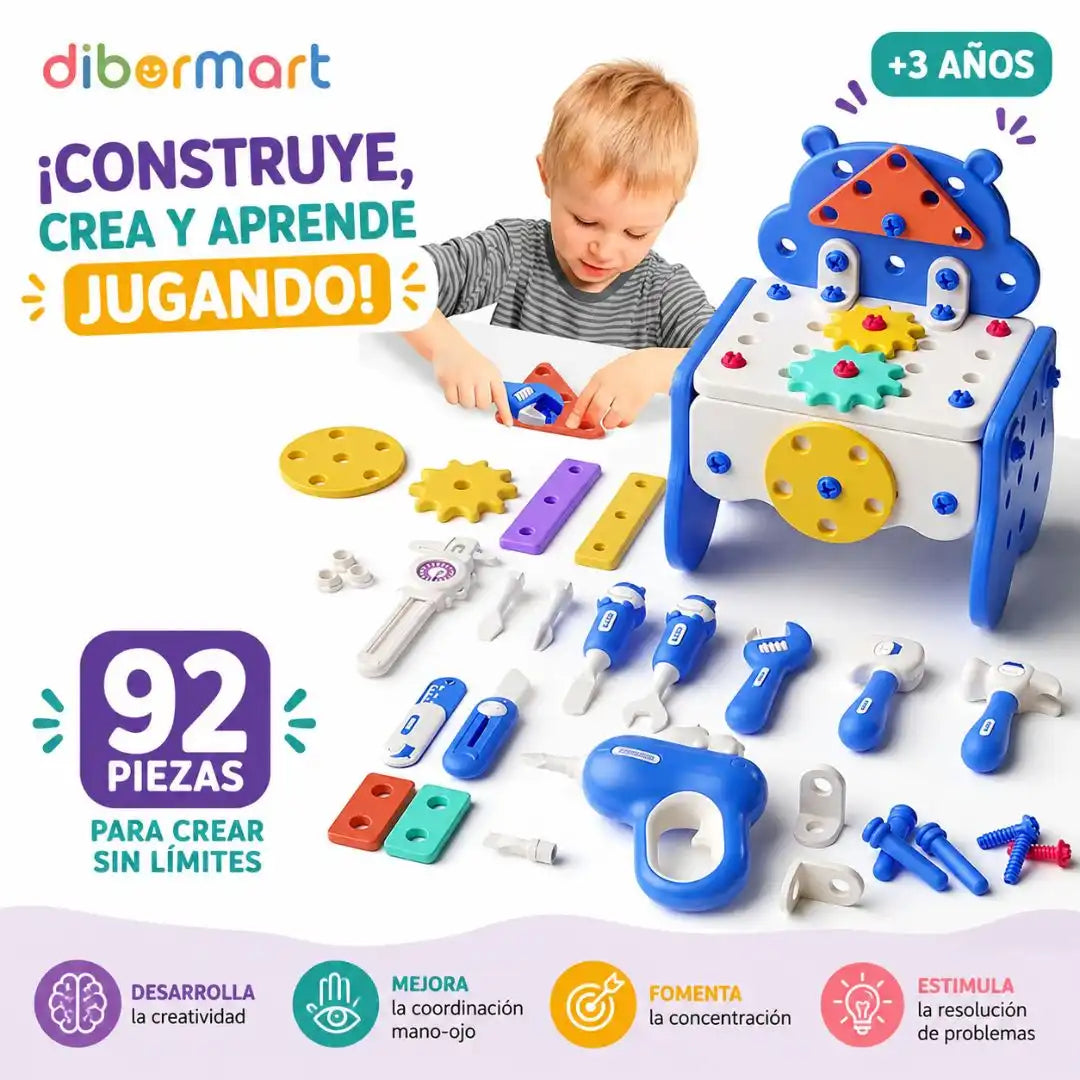Caja De Herramientas Montessori: Pequeños constructores en acción