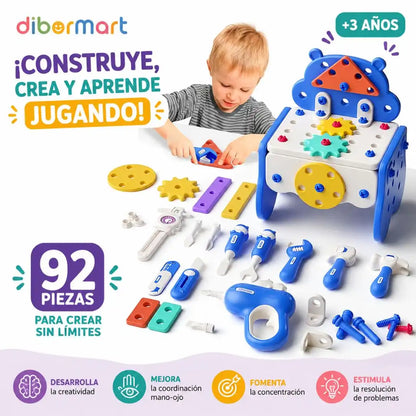 Caja De Herramientas Montessori: Pequeños constructores en acción