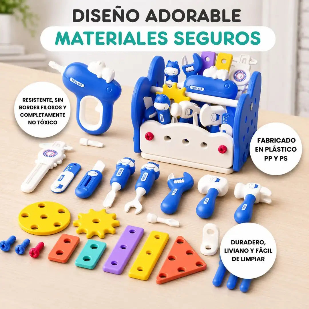 Caja De Herramientas Montessori: Pequeños constructores en acción