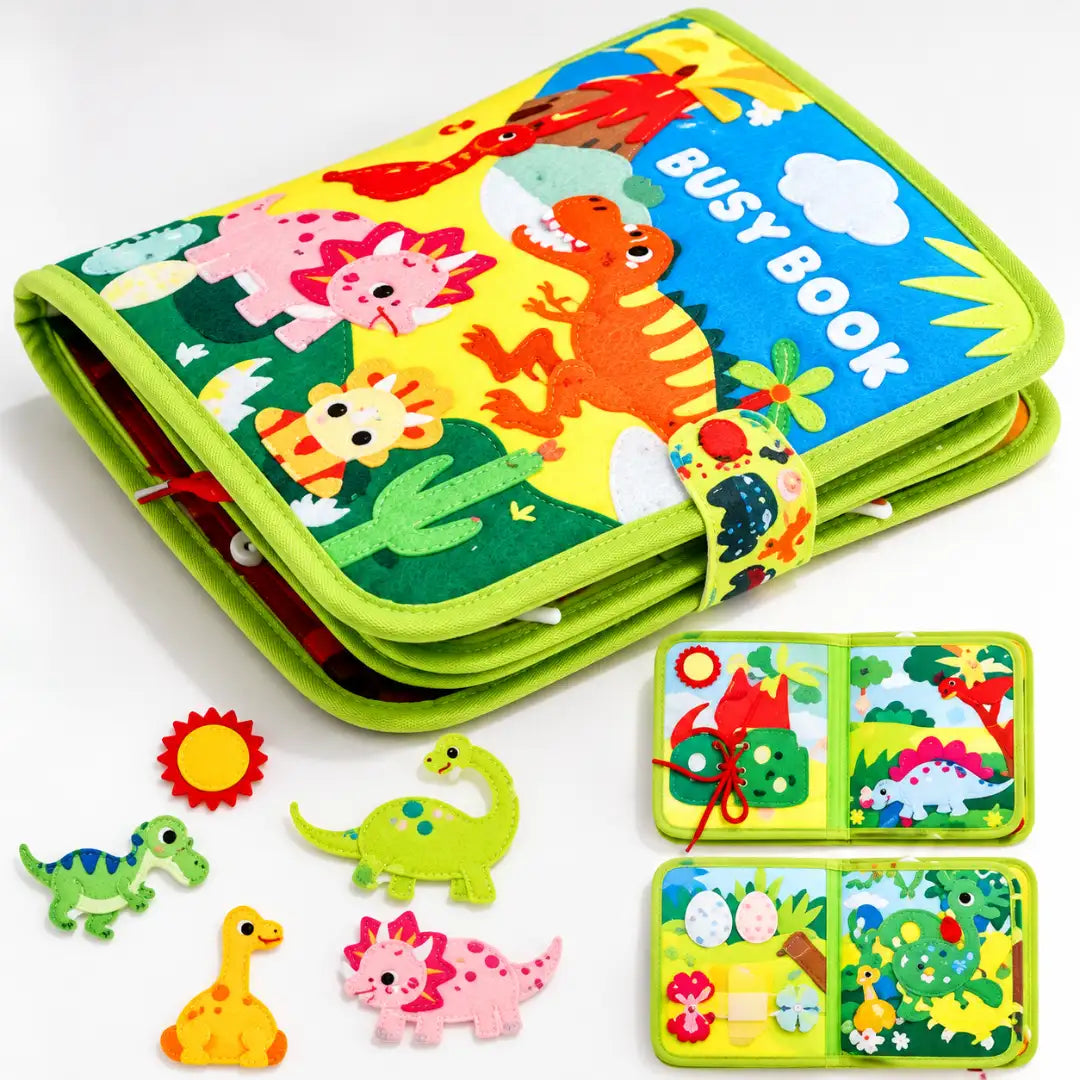 Libro Sensorial de Dinosaurios